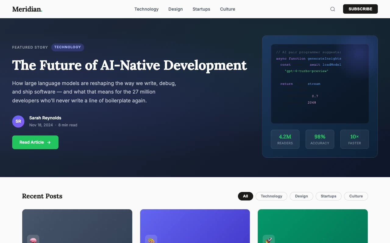 Blog Platform preview