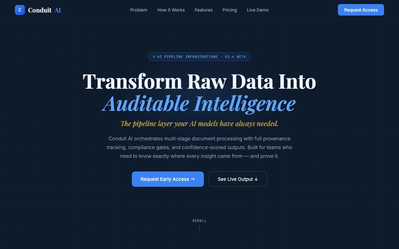 AI Pipeline SaaS Landing preview