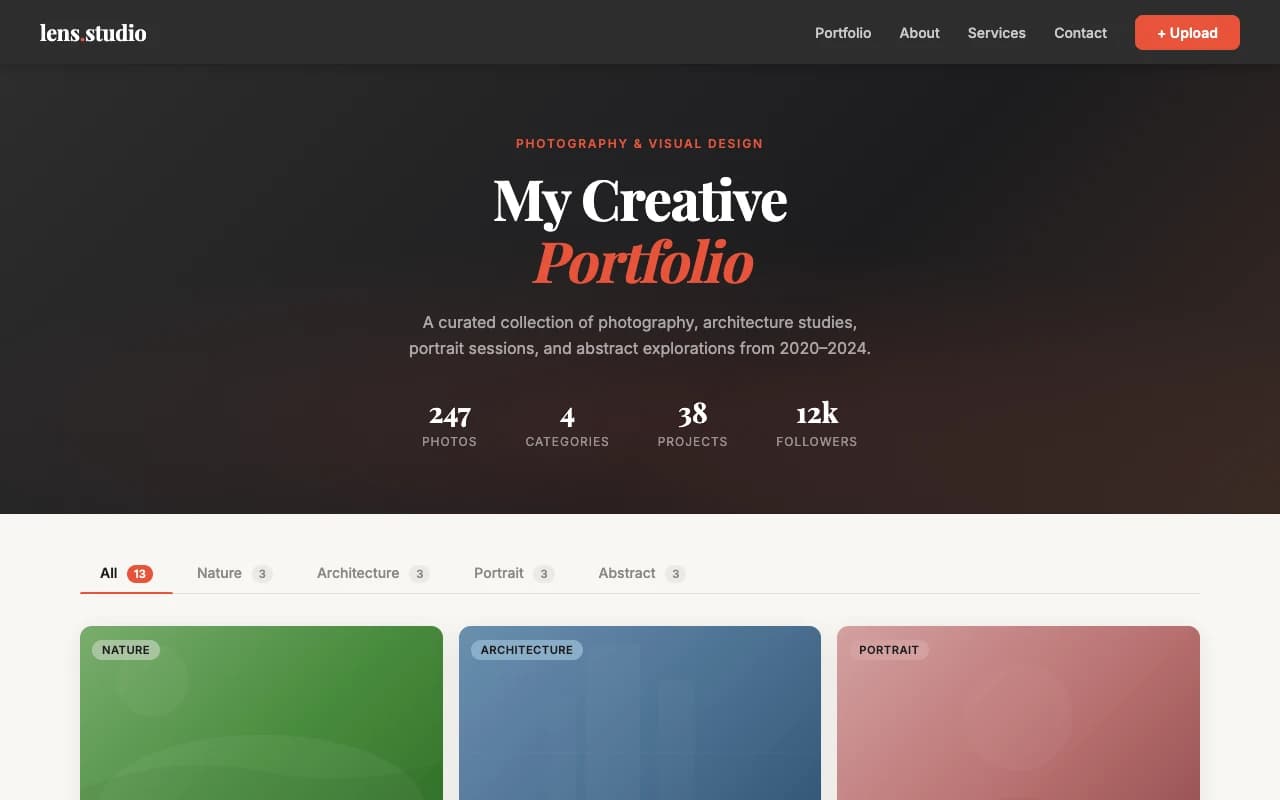 Image Gallery Portfolio preview