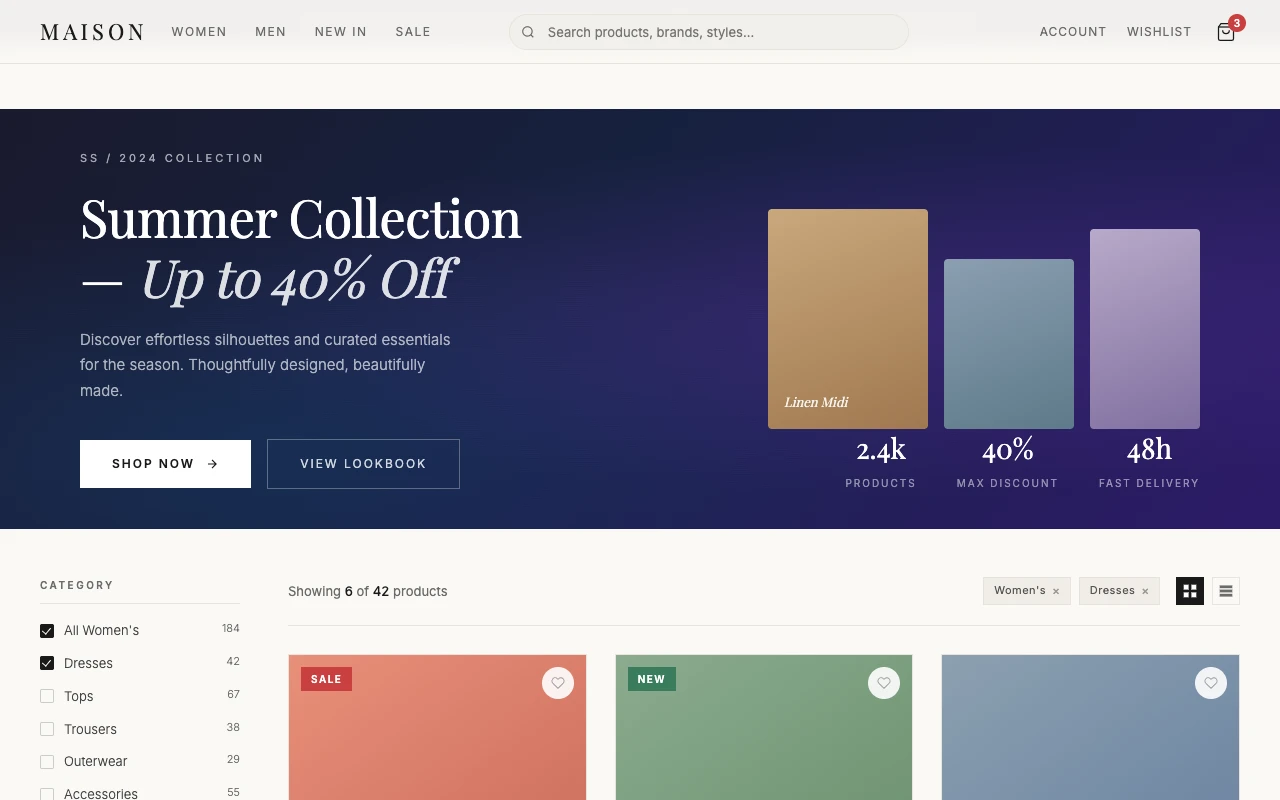 Storefront preview