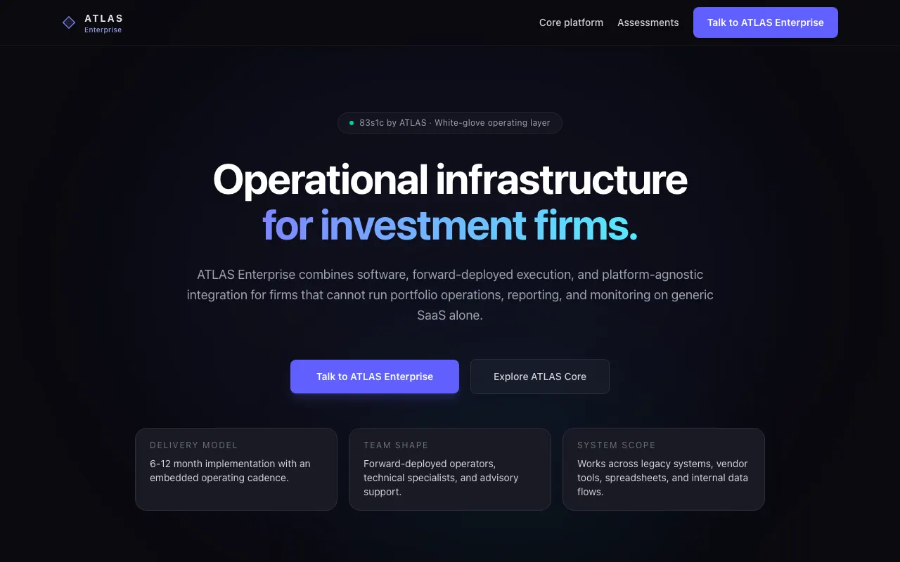 ATLAS Enterprise screenshot
