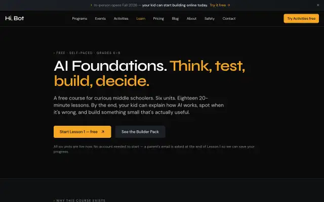 AI Foundations screenshot