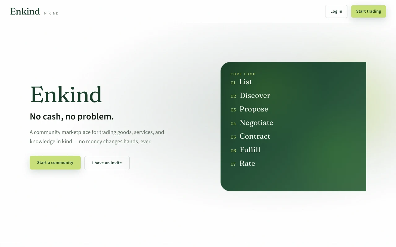 Enkind screenshot